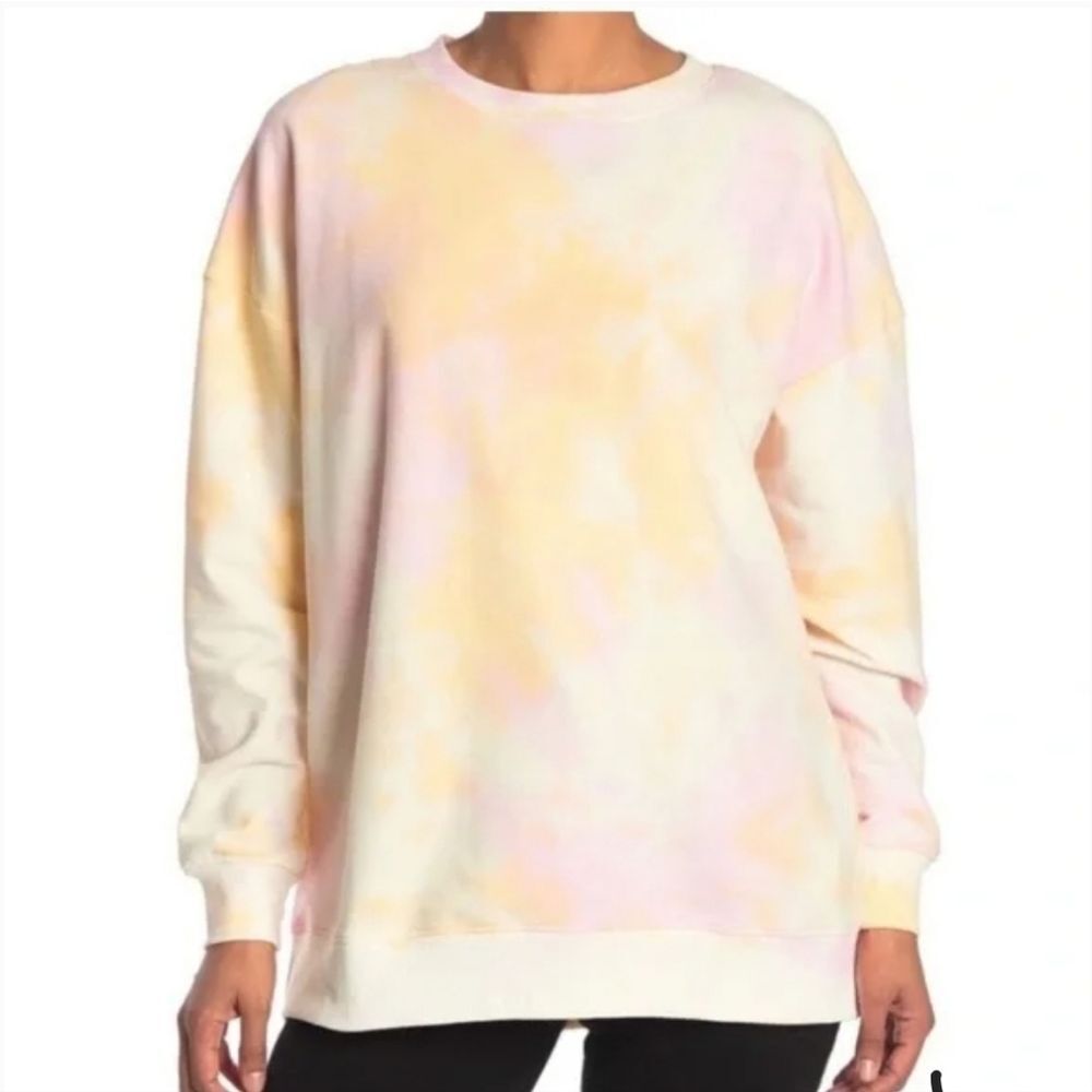 Wildfox Cotton Candy Tie Dye Oversized Pullover Sweatshirt Size Small